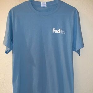 Fedex Light Blue Short Sleeve Tee Sz M